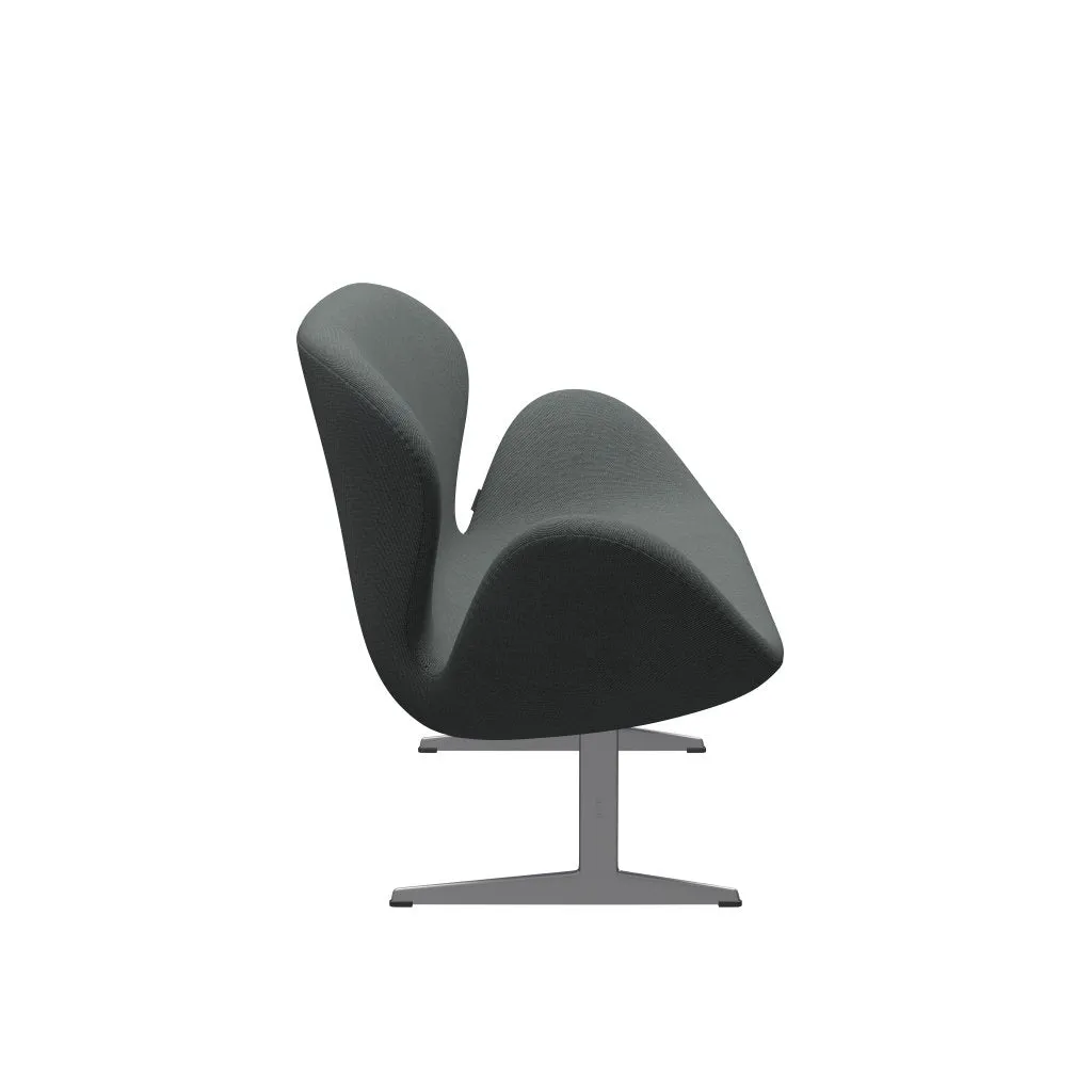 Fritz Hansen Swan™ Sofa 2 Seater, Silver Grey/Steelcut Trio Coal