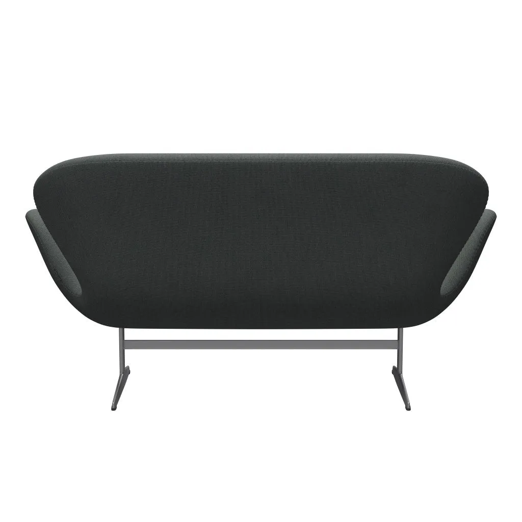 Fritz Hansen Swan™ Sofa 2 Seater, Silver Grey/Steelcut Trio Coal