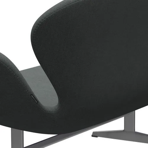 Fritz Hansen Swan™ Sofa 2 Seater, Silver Grey/Steelcut Trio Coal