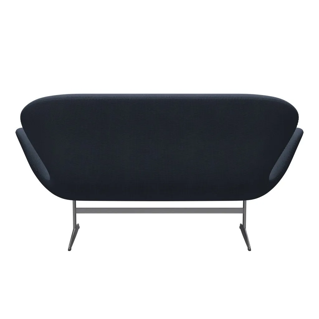 Fritz Hansen Swan™ Sofa 2 Seater, Silver Grey/Steelcut Trio Olive Green/Turquoise