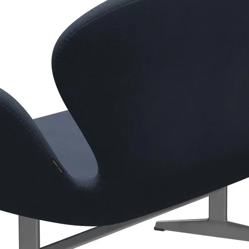 Fritz Hansen Swan™ Sofa 2 Seater, Silver Grey/Steelcut Trio Olive Green/Turquoise