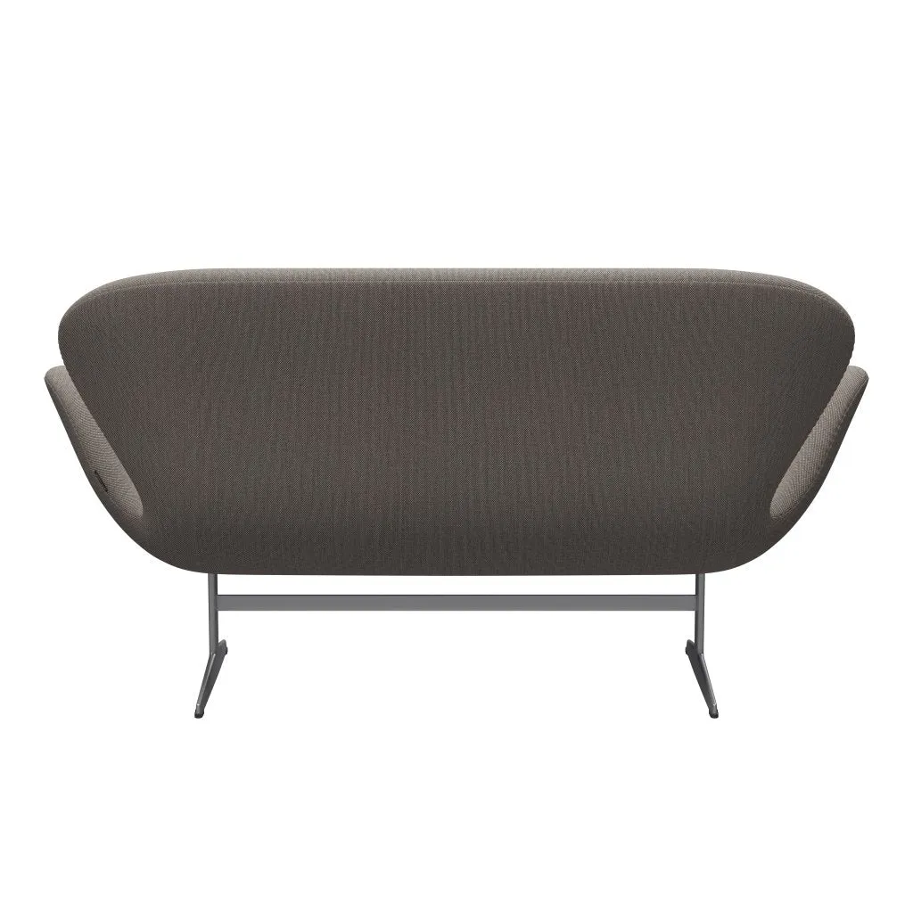Fritz Hansen Swan™ Sofa 2 Seater, Silver Grey/Steelcut Trio Pink/White/Black
