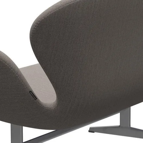 Fritz Hansen Swan™ Sofa 2 Seater, Silver Grey/Steelcut Trio Pink/White/Black