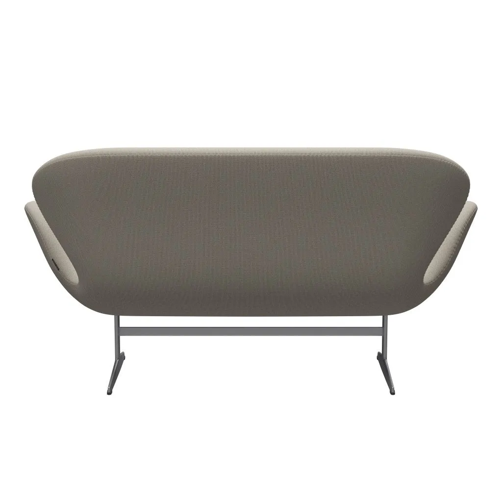 Fritz Hansen Swan™ Sofa 2 Seater, Silver Grey/Steelcut Trio Sand