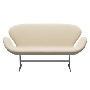 Fritz Hansen Swan™ Sofa 2 Seater, Silver Grey/Sunniva Sand