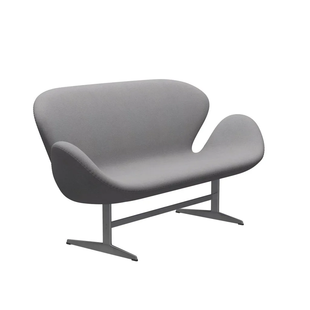 Fritz Hansen Swan™ Sofa 2 Seater, Silver Grey/Tonus Light Grey