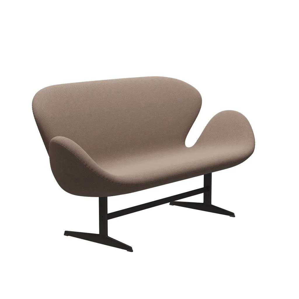 Fritz Hansen Swan™ Sofa 2 Seater, Warm Graphite/Capture Brown