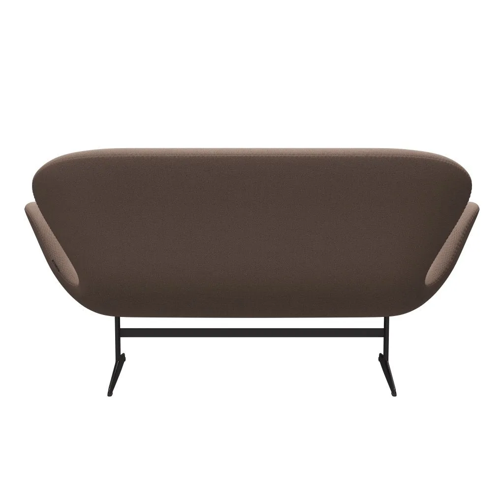 Fritz Hansen Swan™ Sofa 2 Seater, Warm Graphite/Capture Brown