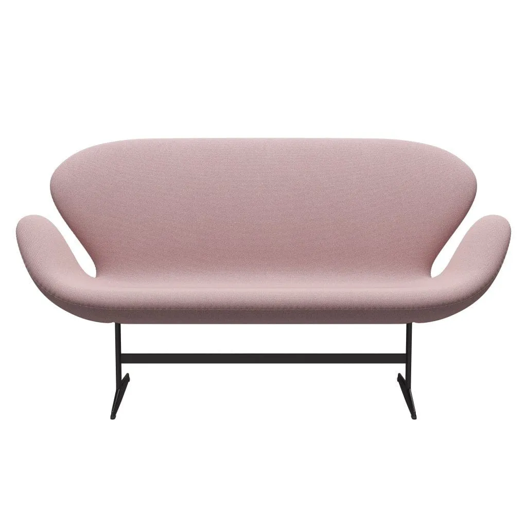 Fritz Hansen Swan™ Sofa 2 Seater, Warm Graphite/Capture Pink