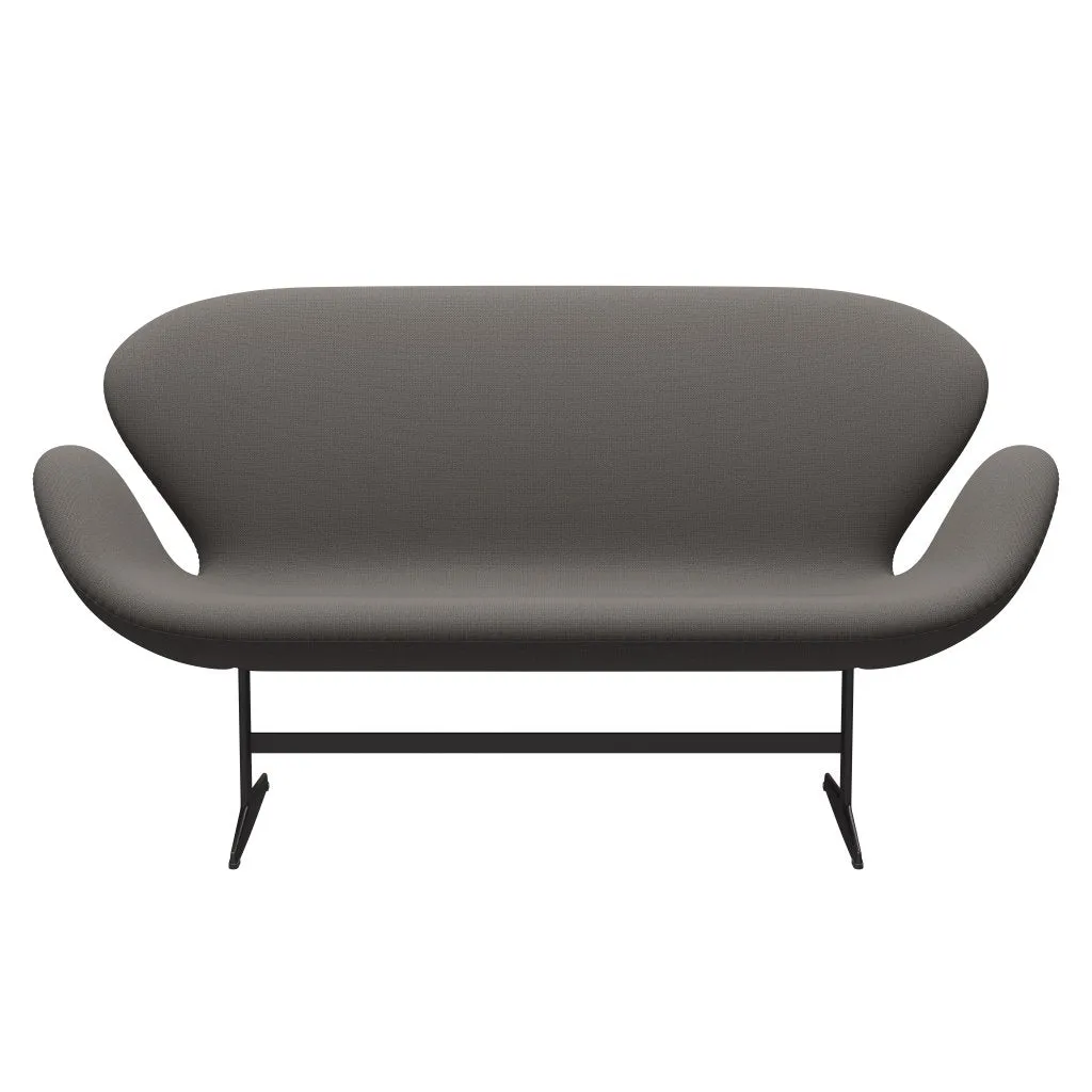 Fritz Hansen Swan™ Sofa 2 Seater, Warm Graphite/Capture Warm Dark Grey