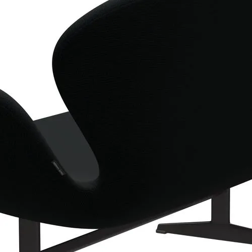 Fritz Hansen Swan™ Sofa 2 Seater, Warm Graphite/Diablo Black
