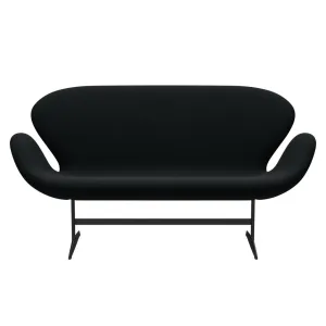 Fritz Hansen Swan™ Sofa 2 Seater, Warm Graphite/Diablo Black