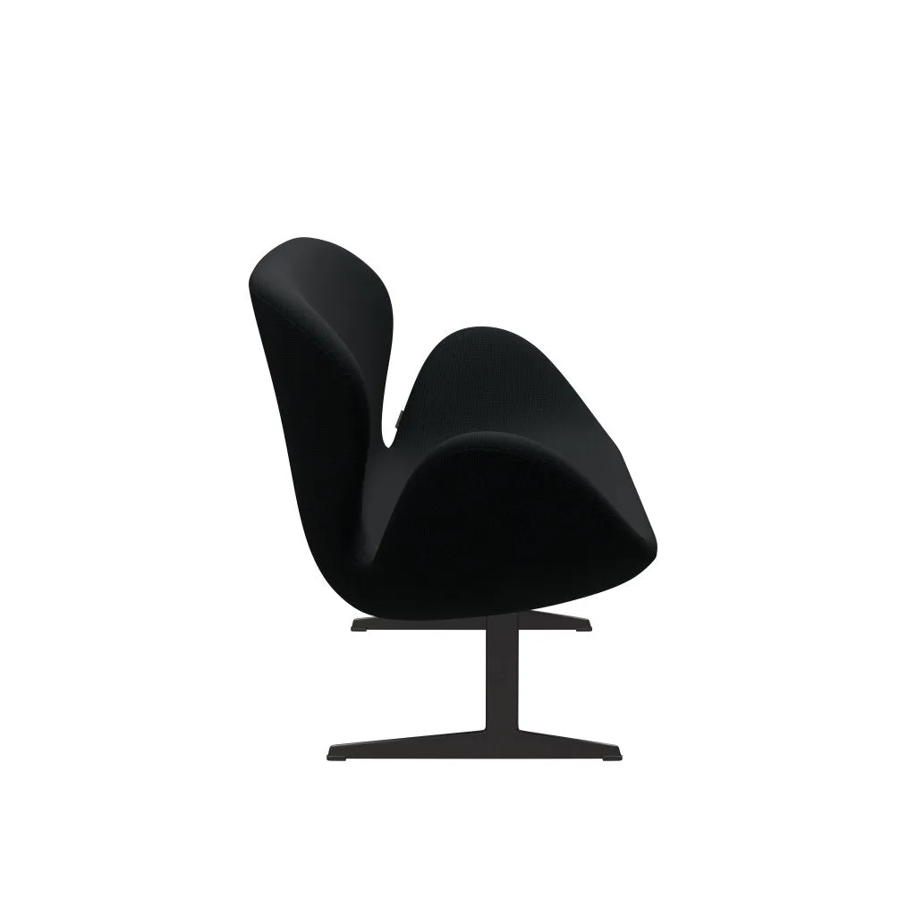 Fritz Hansen Swan™ Sofa 2 Seater, Warm Graphite/Diablo Black