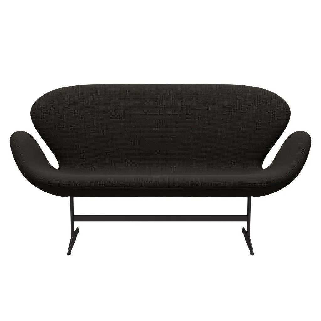 Fritz Hansen Swan™ Sofa 2 Seater, Warm Graphite/Diablo Chocolate Dark