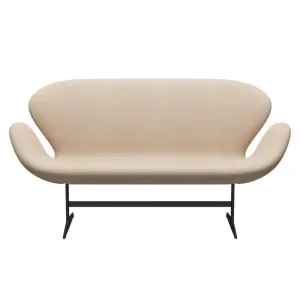 Fritz Hansen Swan™ Sofa 2 Seater, Warm Graphite/Divina Md Crème
