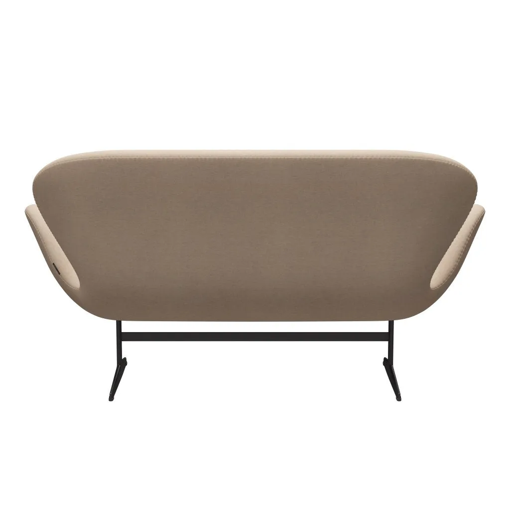 Fritz Hansen Swan™ Sofa 2 Seater, Warm Graphite/Divina Md Crème