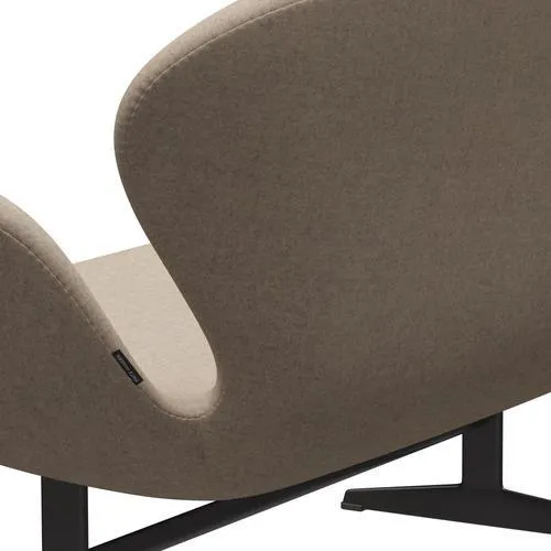 Fritz Hansen Swan™ Sofa 2 Seater, Warm Graphite/Divina Md Sand