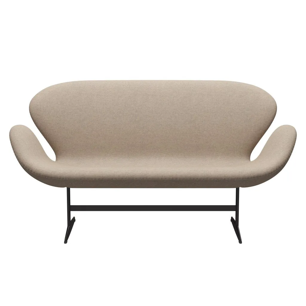 Fritz Hansen Swan™ Sofa 2 Seater, Warm Graphite/Divina Md Sand
