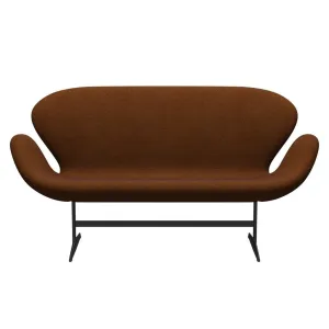 Fritz Hansen Swan™ Sofa 2 Seater, Warm Graphite/Divina Melange Burnt Orange