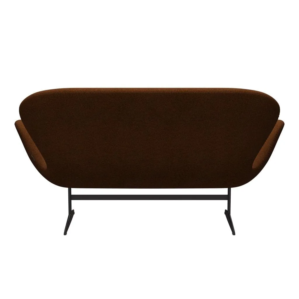 Fritz Hansen Swan™ Sofa 2 Seater, Warm Graphite/Divina Melange Burnt Orange