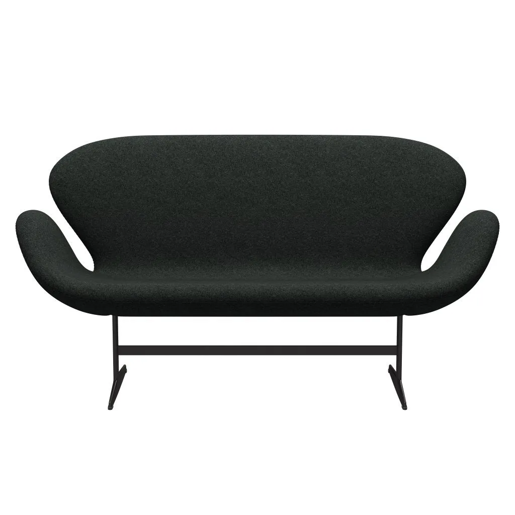 Fritz Hansen Swan™ Sofa 2 Seater, Warm Graphite/Divina Melange Salt & Pepper