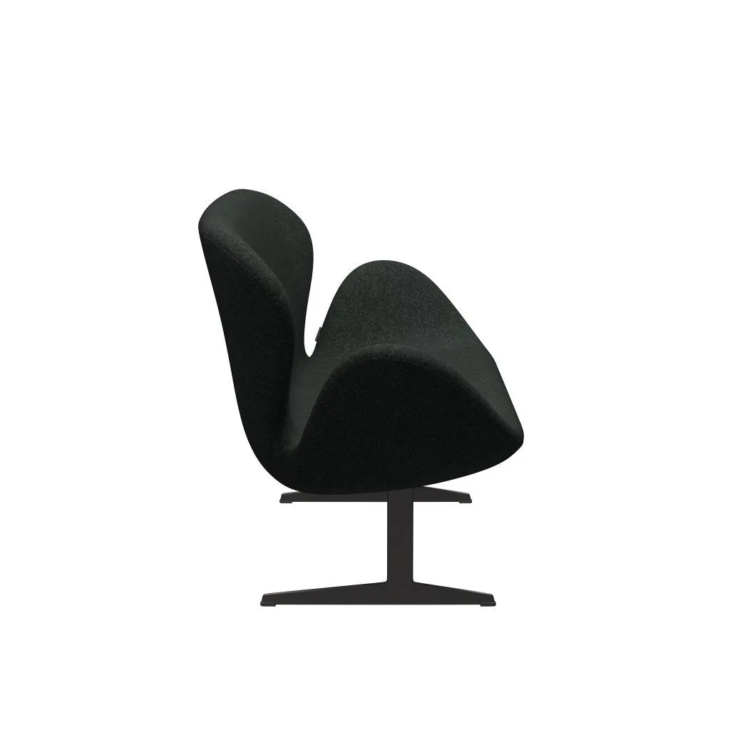 Fritz Hansen Swan™ Sofa 2 Seater, Warm Graphite/Divina Melange Salt & Pepper