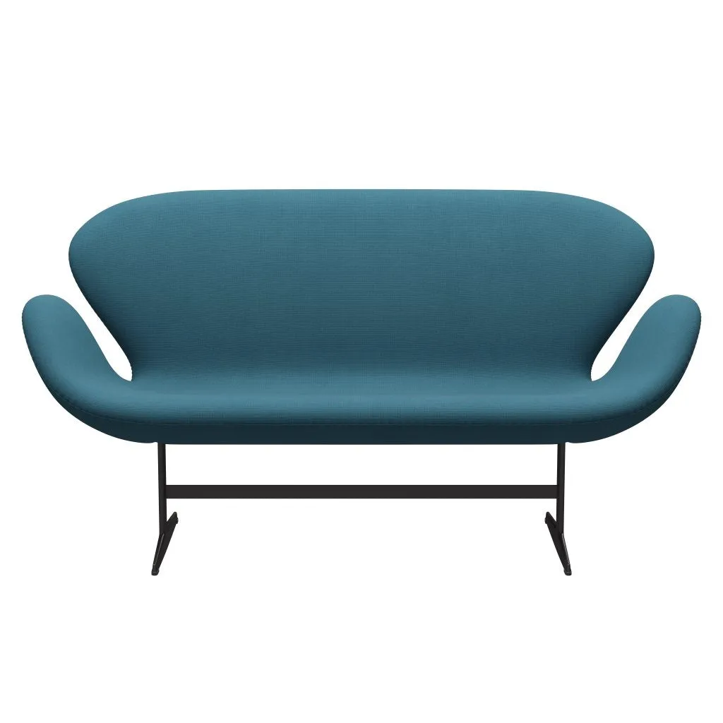 Fritz Hansen Swan™ Sofa 2 Seater, Warm Graphite/Fame Blue Green