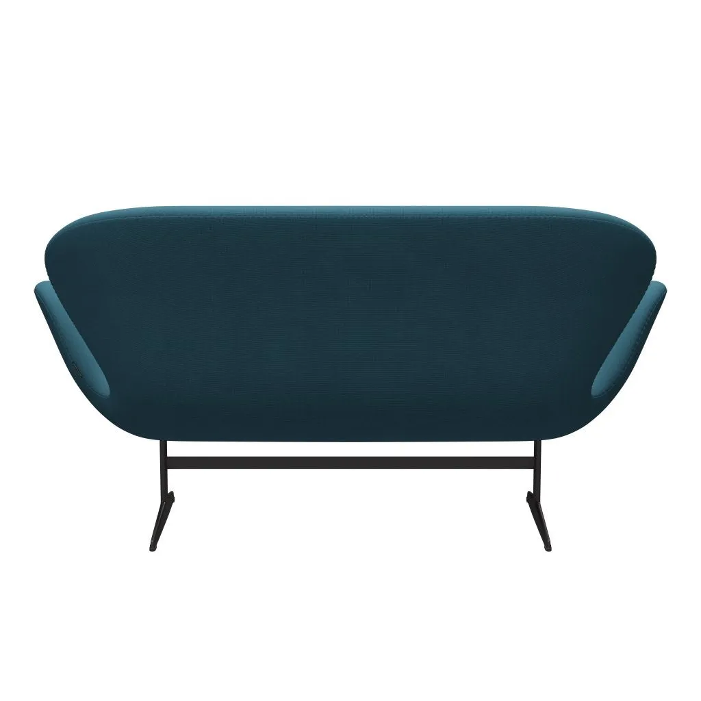 Fritz Hansen Swan™ Sofa 2 Seater, Warm Graphite/Fame Blue Green