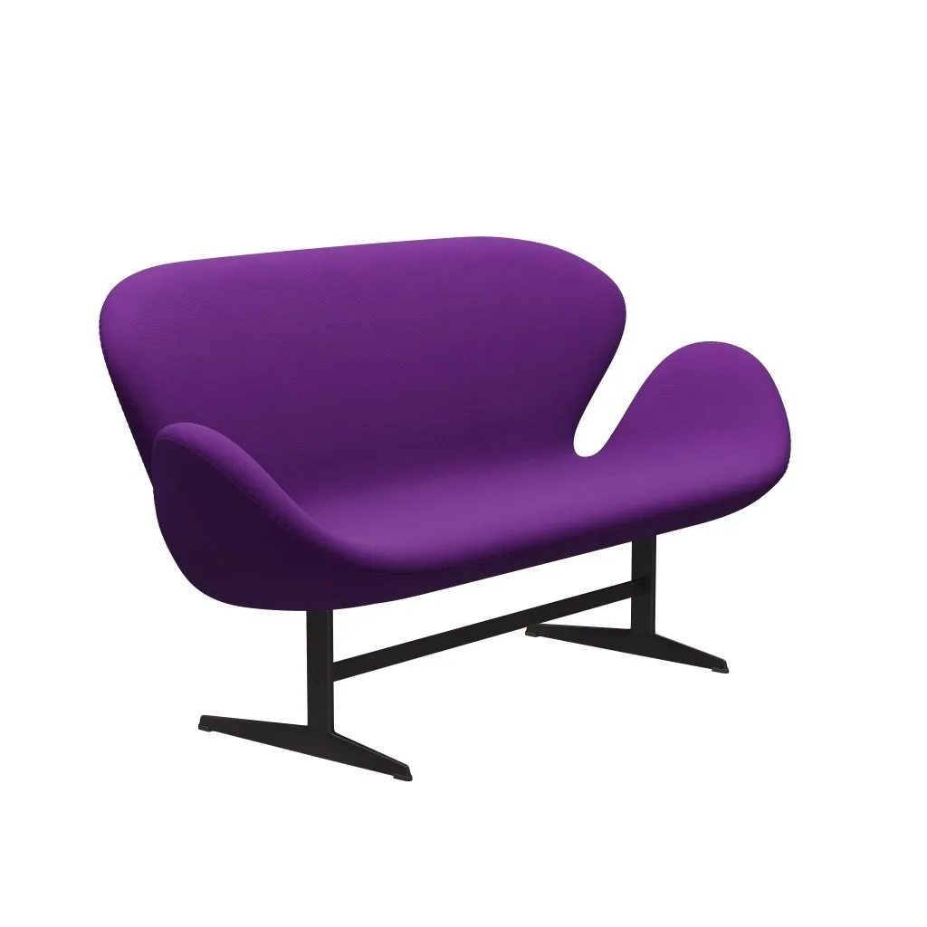 Fritz Hansen Swan™ Sofa 2 Seater, Warm Graphite/Fame Violet