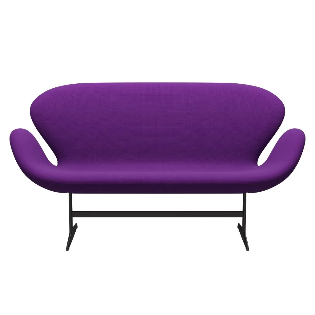 Fritz Hansen Swan™ Sofa 2 Seater, Warm Graphite/Fame Violet