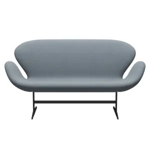 Fritz Hansen Swan™ Sofa 2 Seater, Warm Graphite/Fiord Blue/Grey