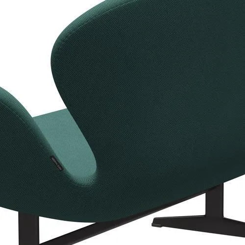 Fritz Hansen Swan™ Sofa 2 Seater, Warm Graphite/Fiord Brown/Orange