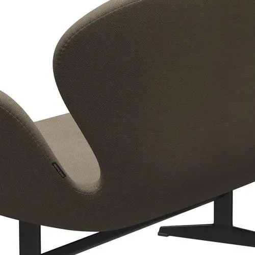 Fritz Hansen Swan™ Sofa 2 Seater, Warm Graphite/Fiord Brown/Stone