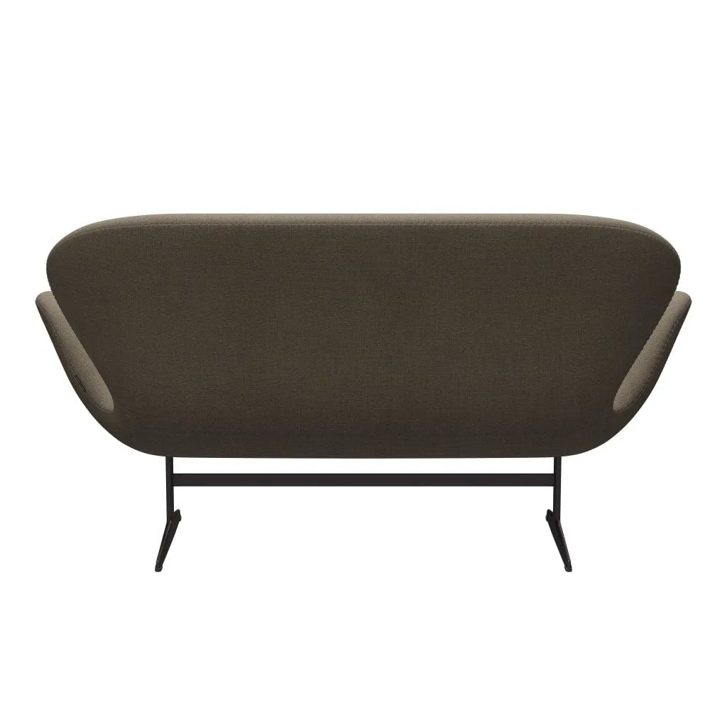 Fritz Hansen Swan™ Sofa 2 Seater, Warm Graphite/Fiord Brown/Stone