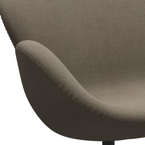Fritz Hansen Swan™ Sofa 2 Seater, Warm Graphite/Fiord Brown/Stone