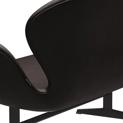 Fritz Hansen Swan™ Sofa 2 Seater, Warm Graphite/Grace Dark Brown