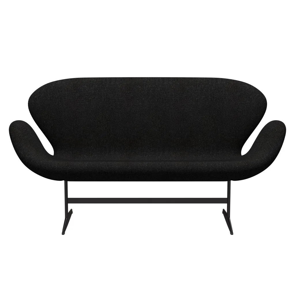 Fritz Hansen Swan™ Sofa 2 Seater, Warm Graphite/Hallingdal Charcoal