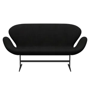 Fritz Hansen Swan™ Sofa 2 Seater, Warm Graphite/Hallingdal Charcoal
