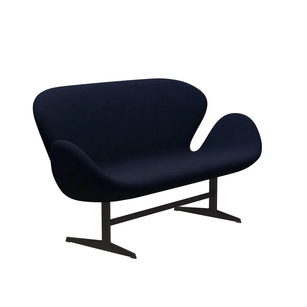 Fritz Hansen Swan™ Sofa 2 Seater, Warm Graphite/Hallingdal Royal Blue