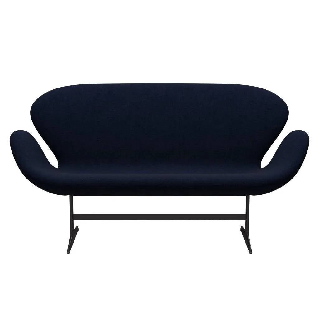 Fritz Hansen Swan™ Sofa 2 Seater, Warm Graphite/Hallingdal Royal Blue