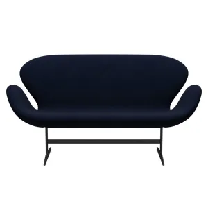 Fritz Hansen Swan™ Sofa 2 Seater, Warm Graphite/Hallingdal Royal Blue