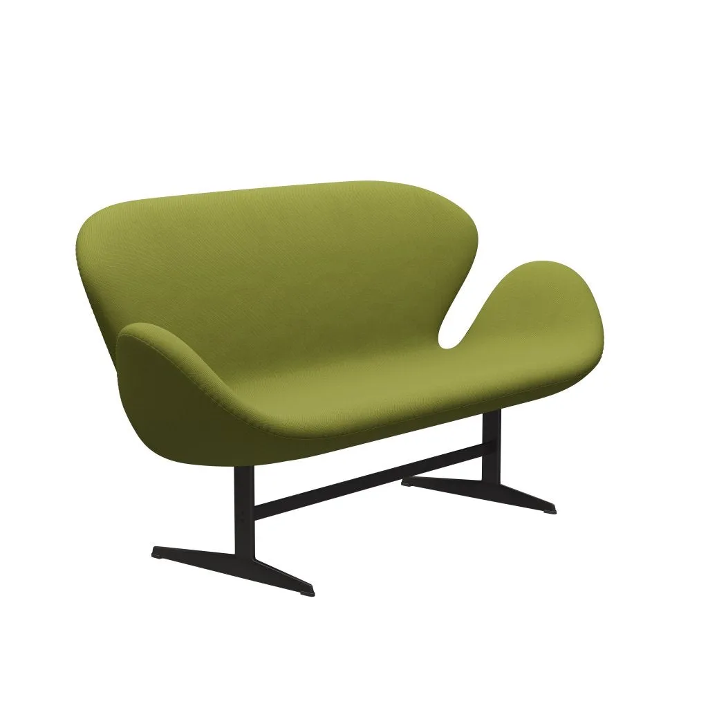Fritz Hansen Swan™ Sofa 2 Seater, Warm Graphite/Steelcut Light Military Green