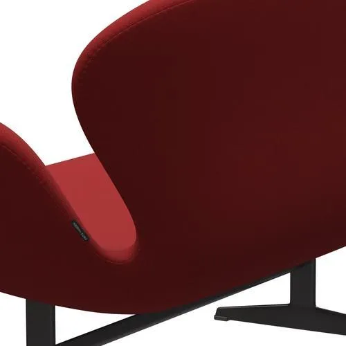 Fritz Hansen Swan™ Sofa 2 Seater, Warm Graphite/Steelcut Red