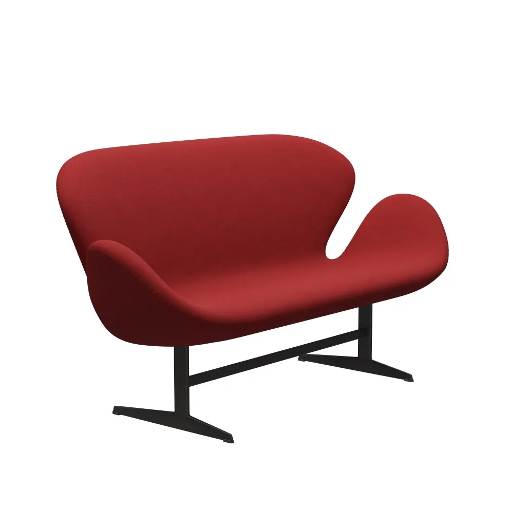 Fritz Hansen Swan™ Sofa 2 Seater, Warm Graphite/Steelcut Red