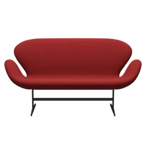 Fritz Hansen Swan™ Sofa 2 Seater, Warm Graphite/Steelcut Red