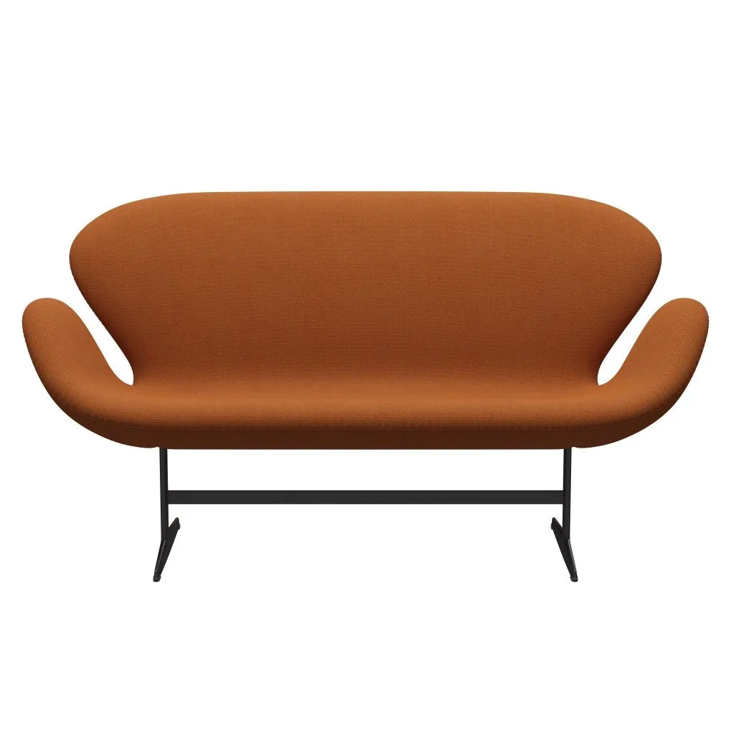 Fritz Hansen Swan™ Sofa 2 Seater, Warm Graphite/Steelcut Trio Burnt Orange