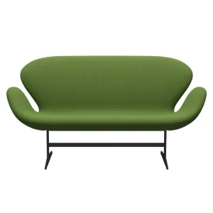 Fritz Hansen Swan™ Sofa 2 Seater, Warm Graphite/Steelcut Trio Grass Green