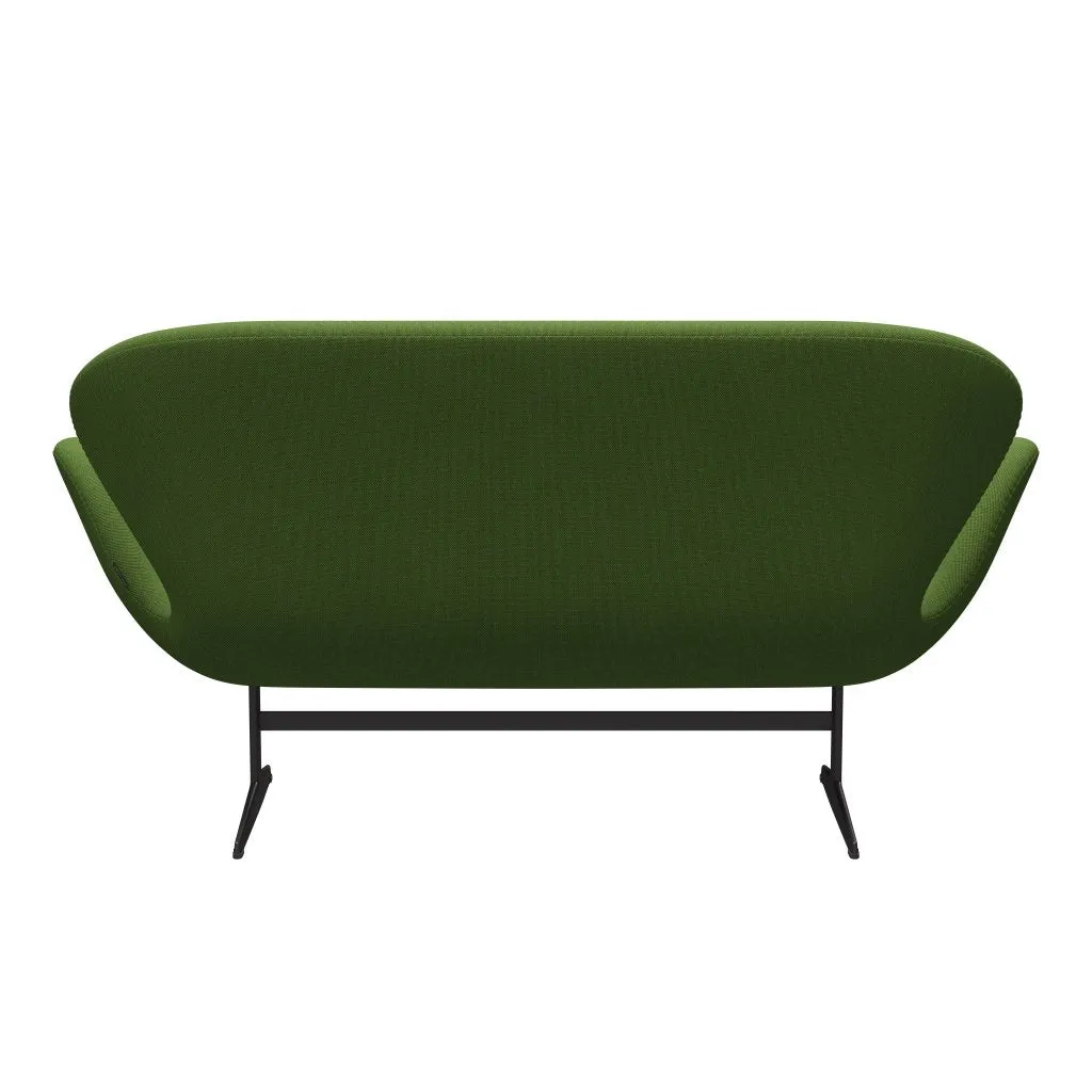 Fritz Hansen Swan™ Sofa 2 Seater, Warm Graphite/Steelcut Trio Grass Green