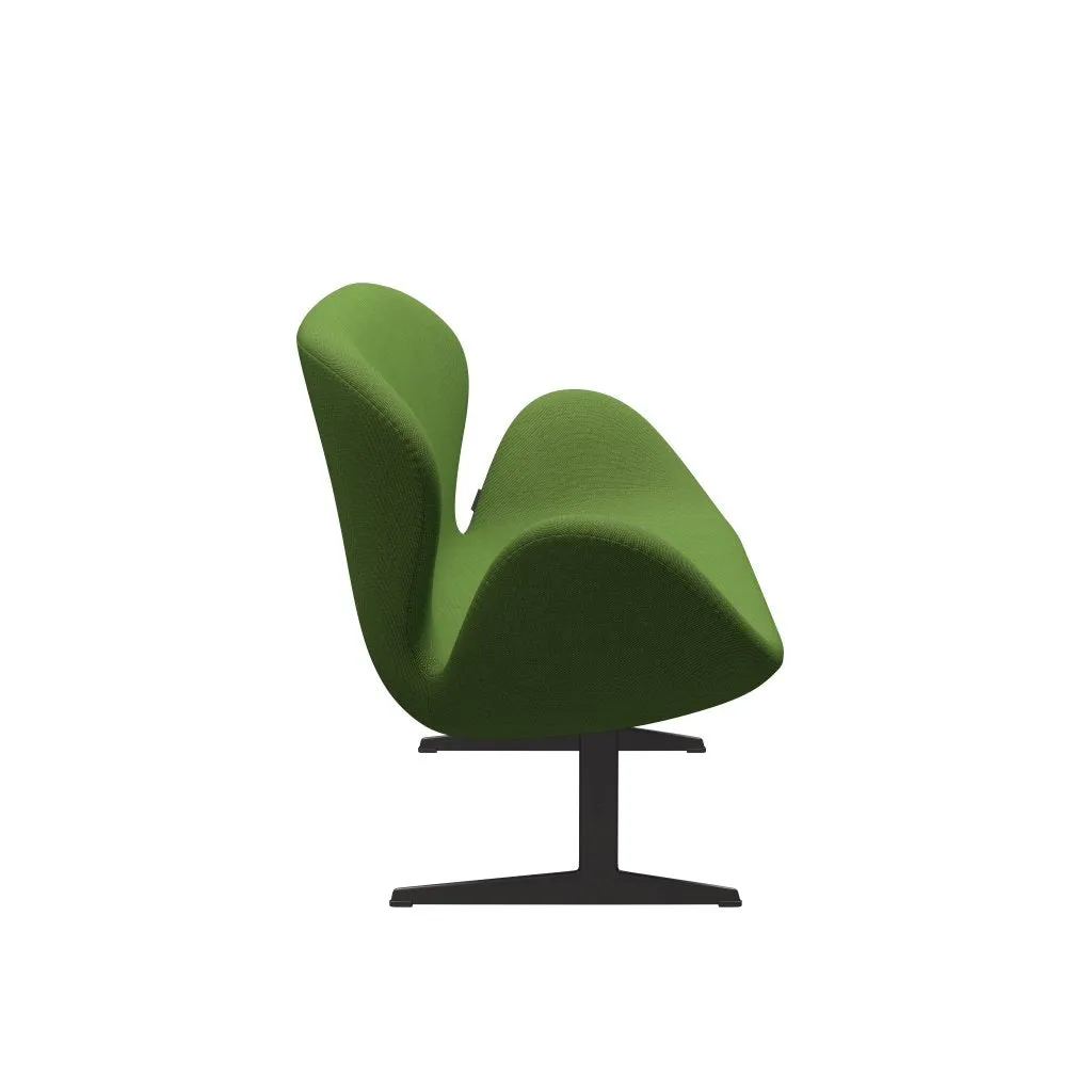 Fritz Hansen Swan™ Sofa 2 Seater, Warm Graphite/Steelcut Trio Grass Green
