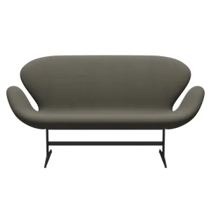 Fritz Hansen Swan™ Sofa 2 Seater, Warm Graphite/Steelcut Trio Grey/Green